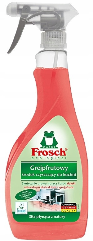 Tekutý prostředek do Kuchyně trouby grilu odstraňuje tuky Frosch Grapefruitový 500ml