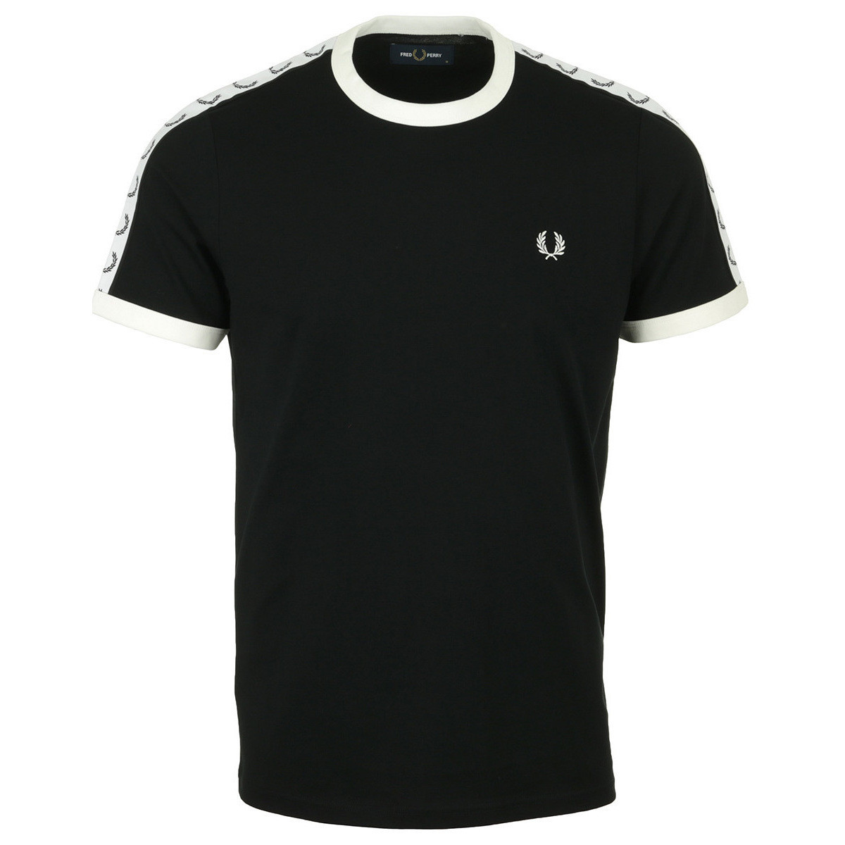 Fred Perry  Taped Ringer  Černá