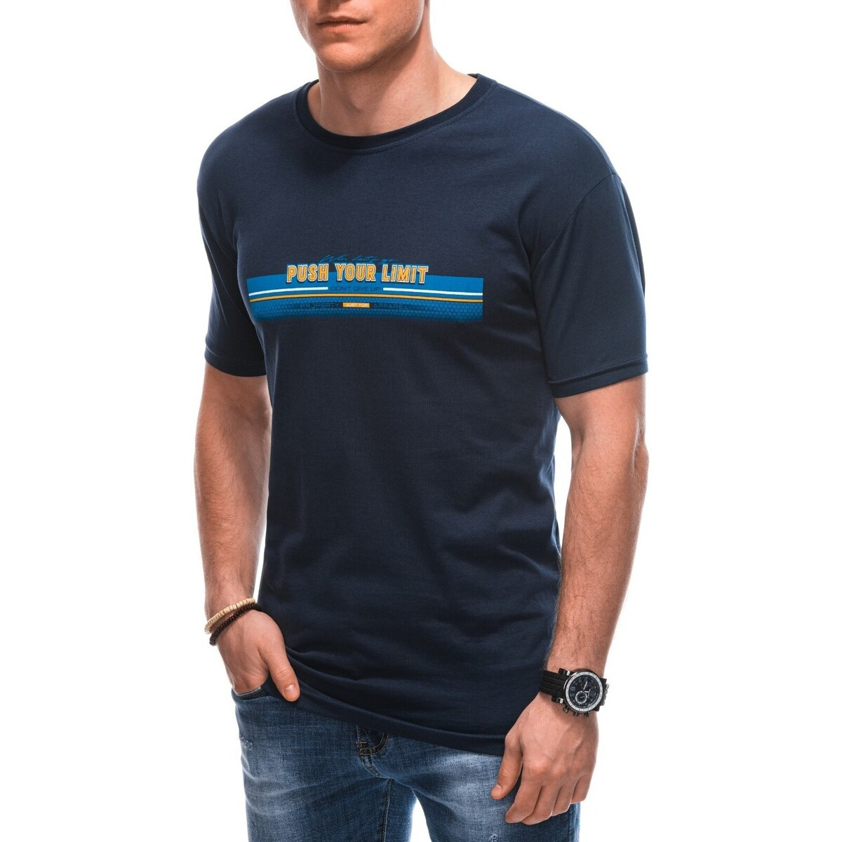 Deoti  Pánské tričko s potiskem Briarmuse navy  Tmavě modrá