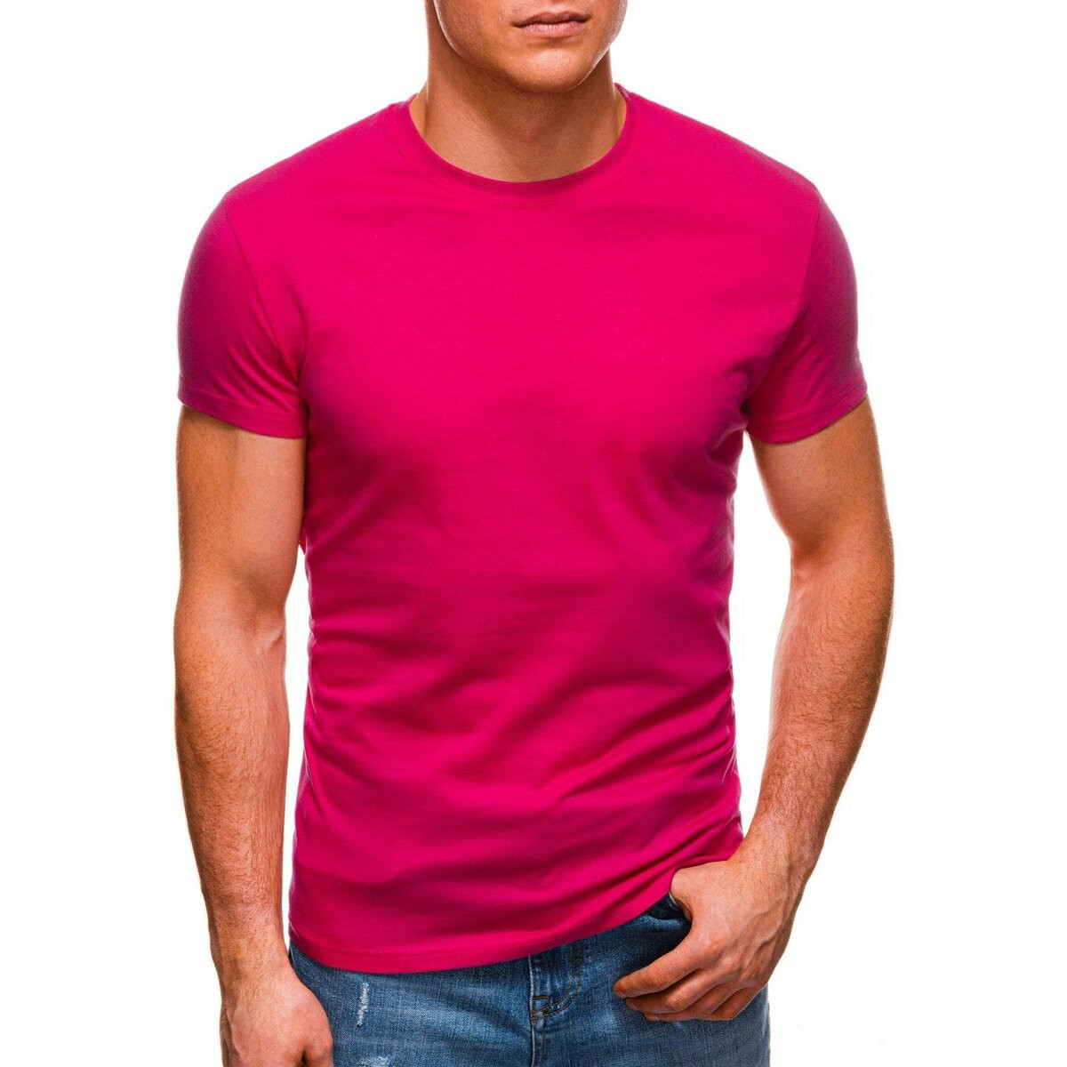 Deoti  Pánské tričko s krátkým rukávem Molos tmavě růžová  Růžová