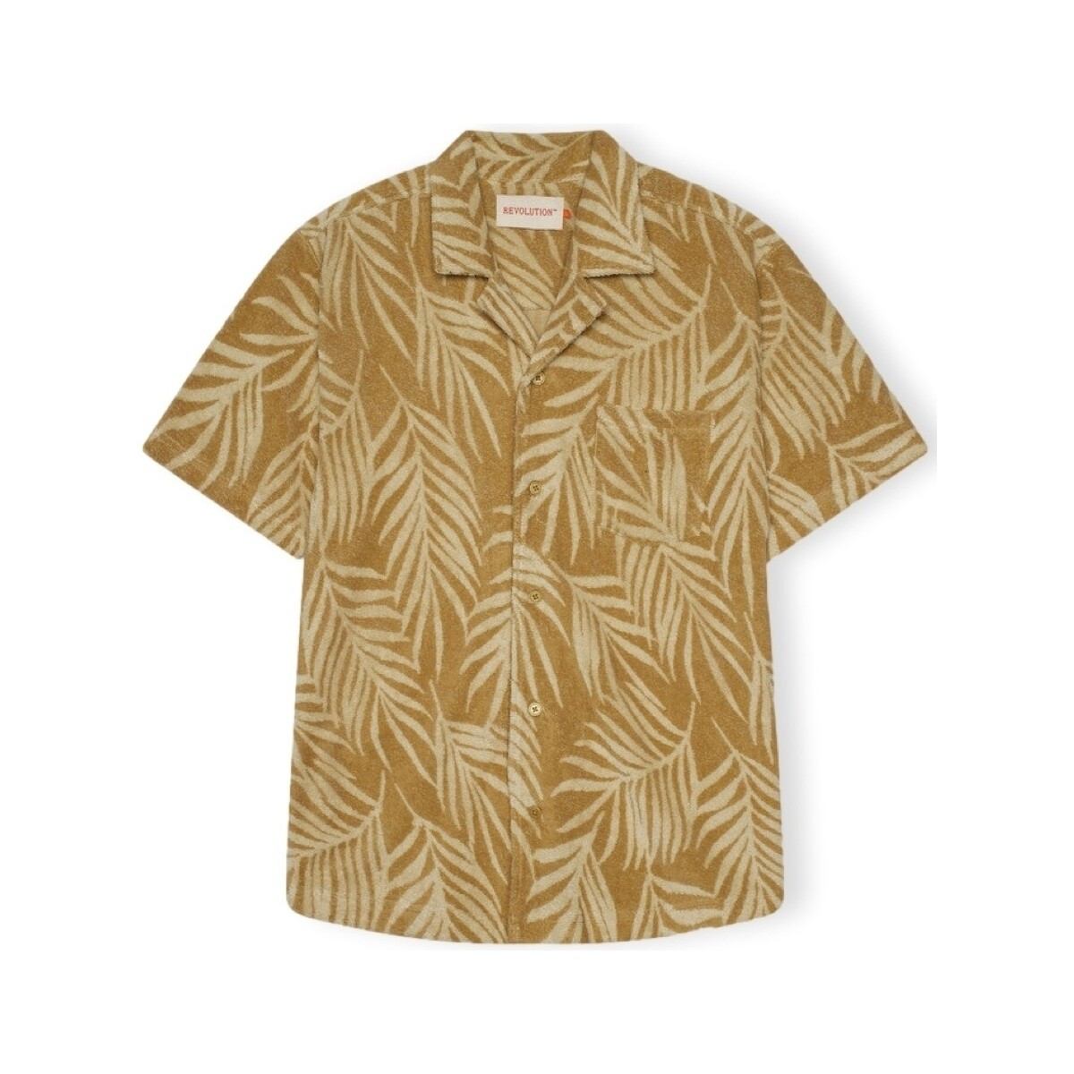 Revolution  Terry Cuban 3101 Shirt - Khaki  Žlutá