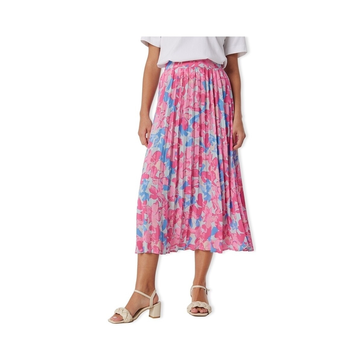 Only  Alva Midi Skirt - Azalea Pink  Růžová