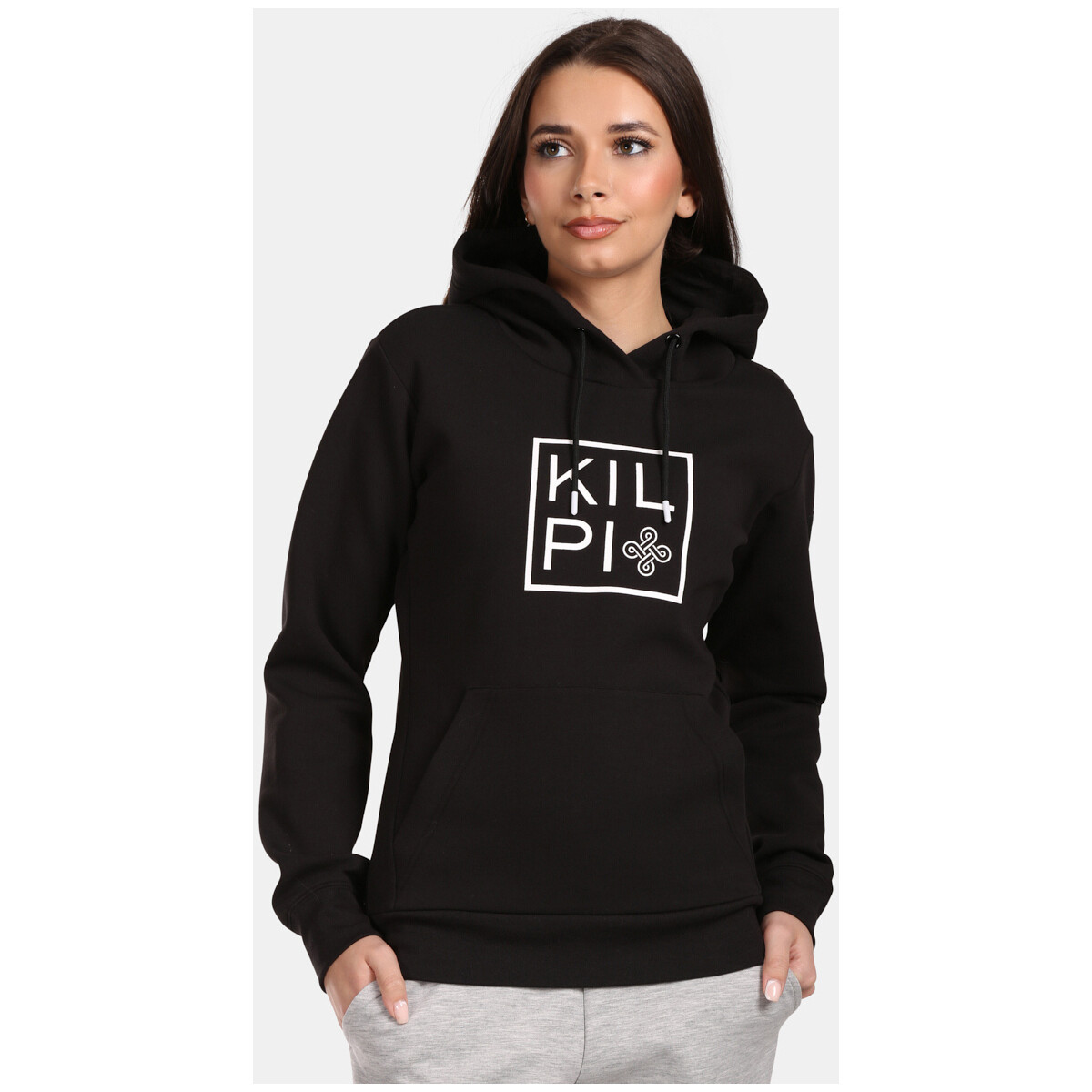 Kilpi  Dámská bavlněná mikina s kapucí  NIKY-W  Černá