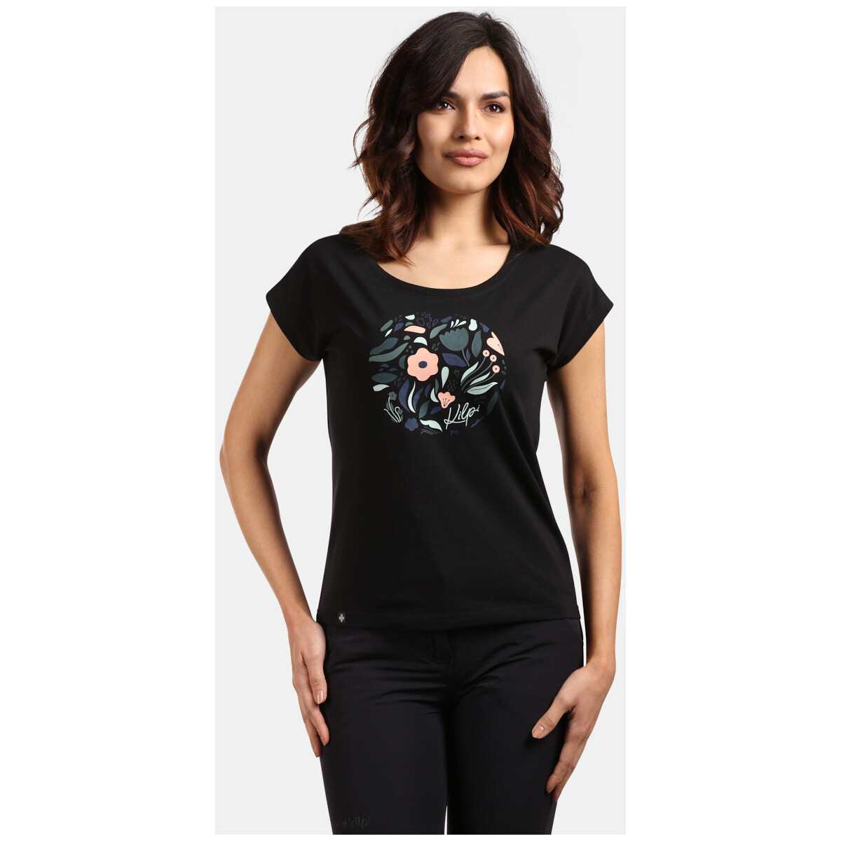 Kilpi  Dámské tričko z bavlny  ROANE-W  Černá