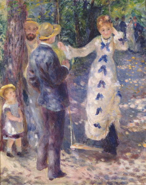 Pierre Auguste Renoir Pierre Auguste Renoir - Obrazová reprodukce The Swing, 1876, (30 x 40 cm)