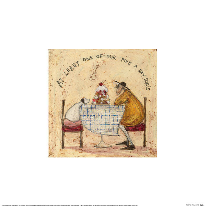 PYRAMID Umělecký tisk Sam Toft - At Least One Of Our Five A Day Doris, (30 x 30 cm)