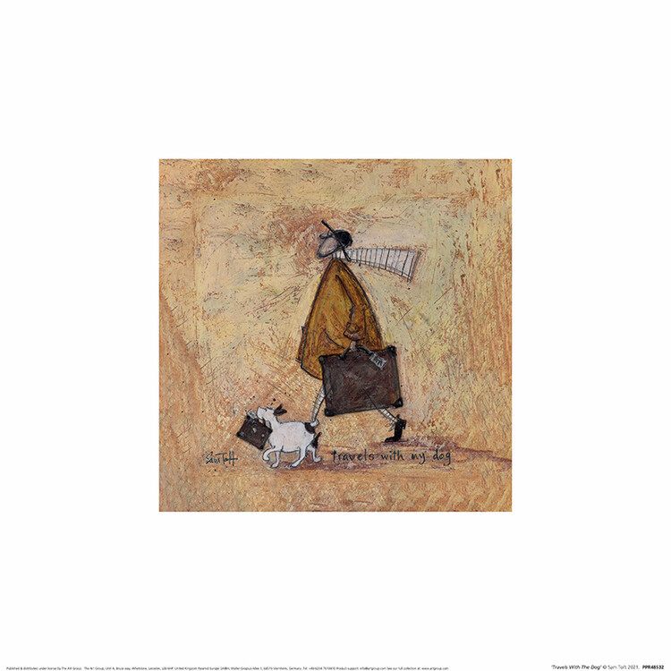 PYRAMID Umělecký tisk Sam Toft - Travels With The Dog, (30 x 30 cm)