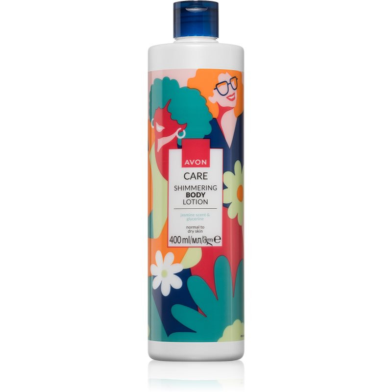 Avon Care Jasmine Scent & Glycerine třpytivé mléko pro normální až suchou pleť 400 ml