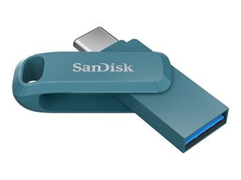 SanDisk Flash Disk 64GB Ultra Dual Drive Go, Modrá
