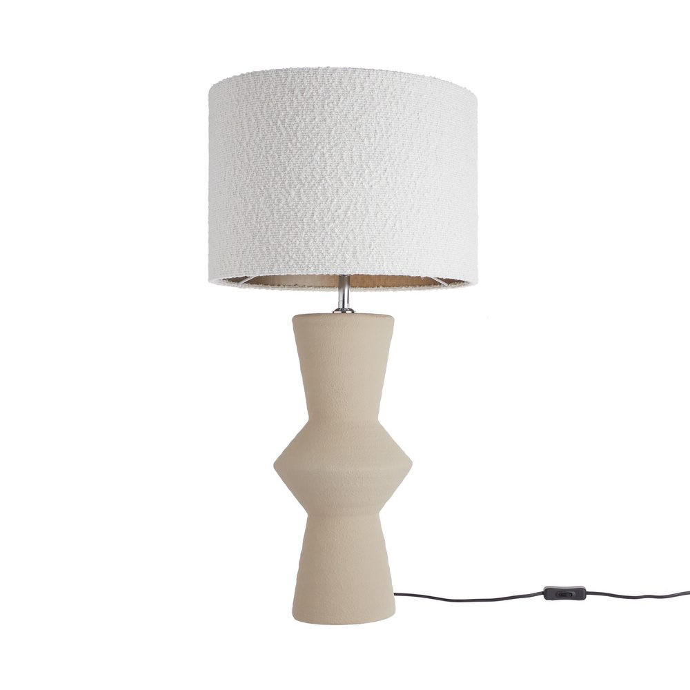 FREJA Stolní lampa 85 cm - béžová/bílá