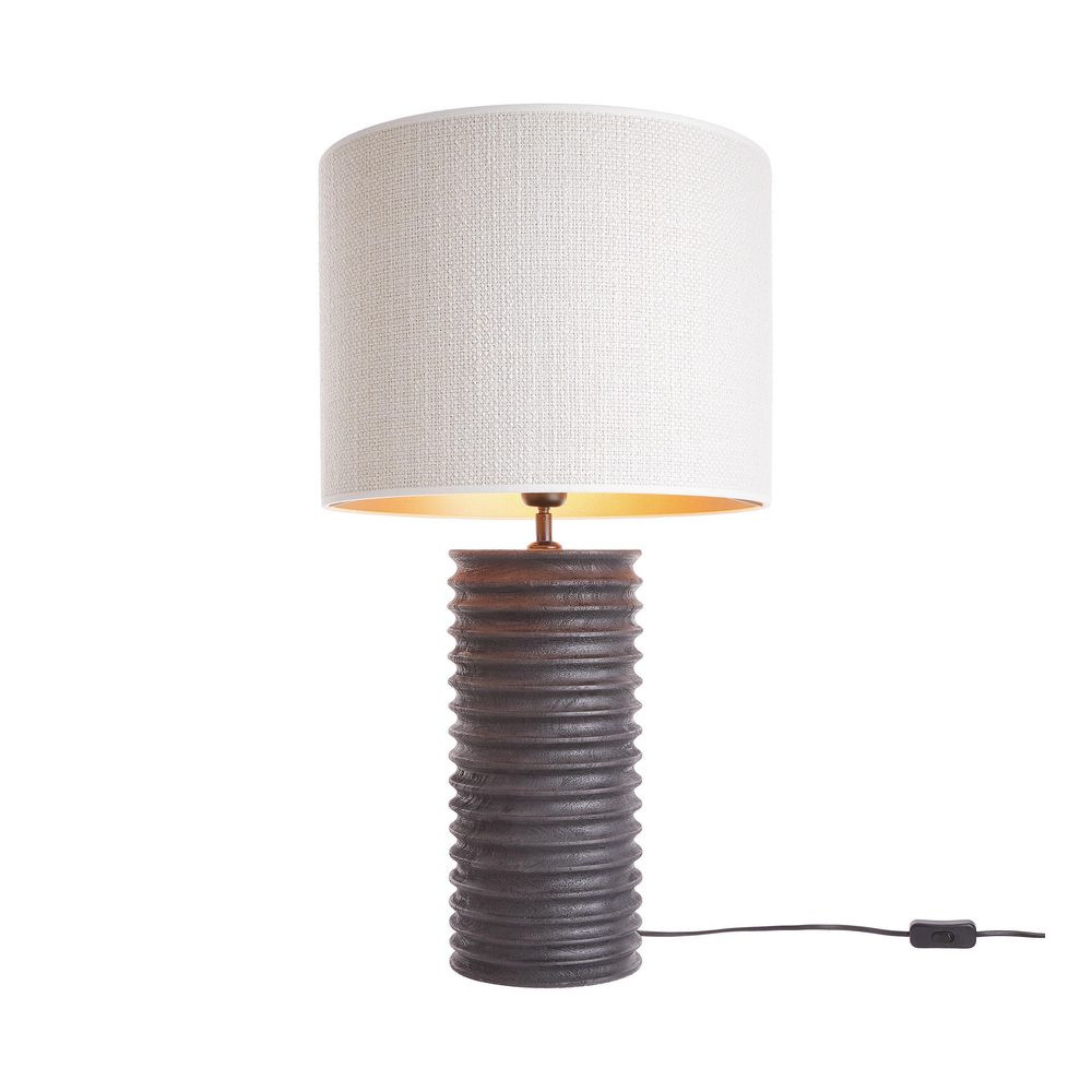 GROOVED Stolní lampa 72 cm - černá/krémová