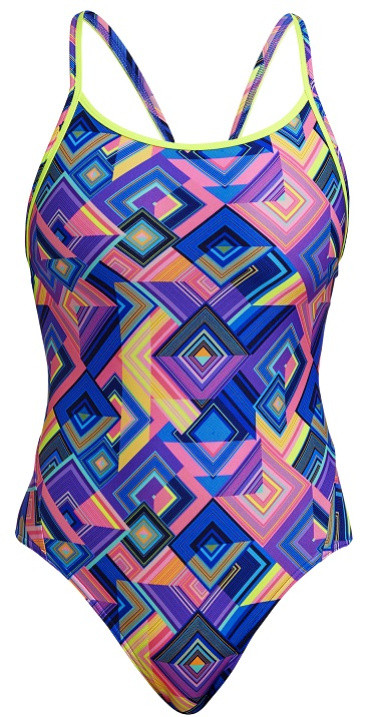 Funkita Be Square Diamond Back One Piece XS - UK30