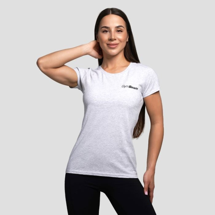 Women’s Basic T-Shirt Heather Grey XXL - GymBeam