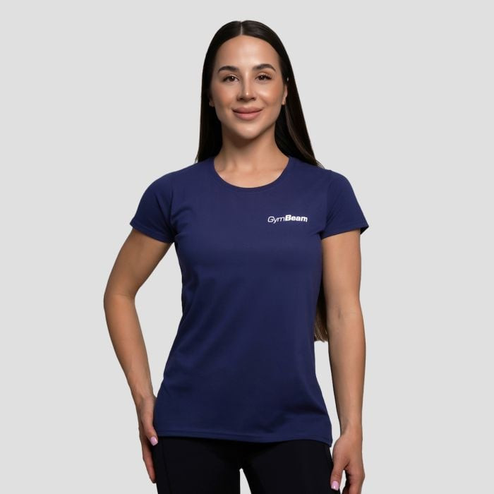 Women’s Basic T-Shirt Navy Blue XXL - GymBeam