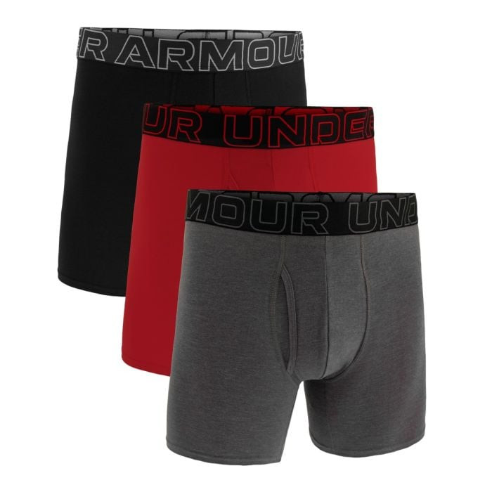 Men‘s boxers Perf Cotton 6in 3Pack Grey XXL - Under Armour