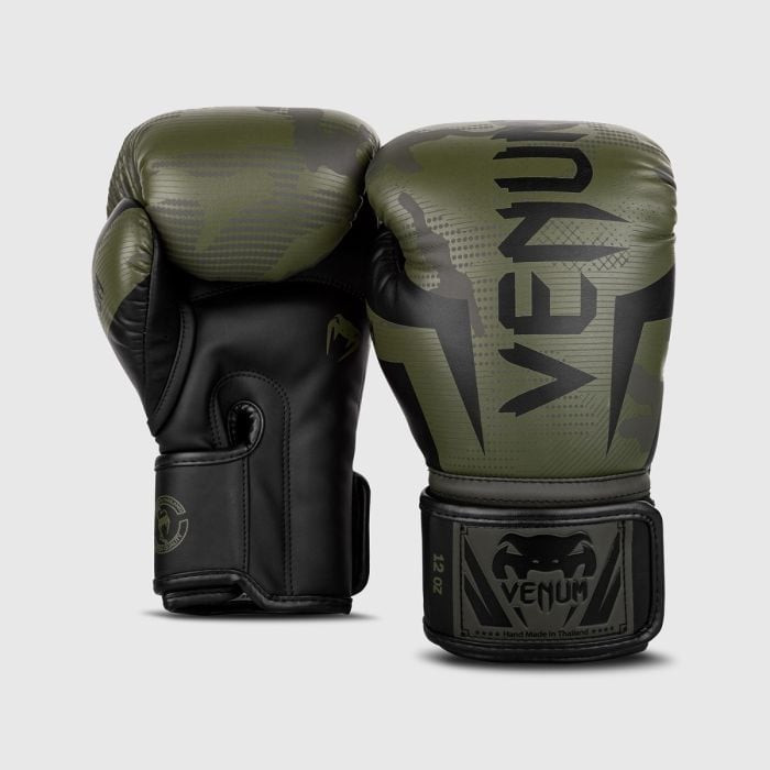 Boxerské rukavice Elite Khaki Camo 16 OZ - VENUM