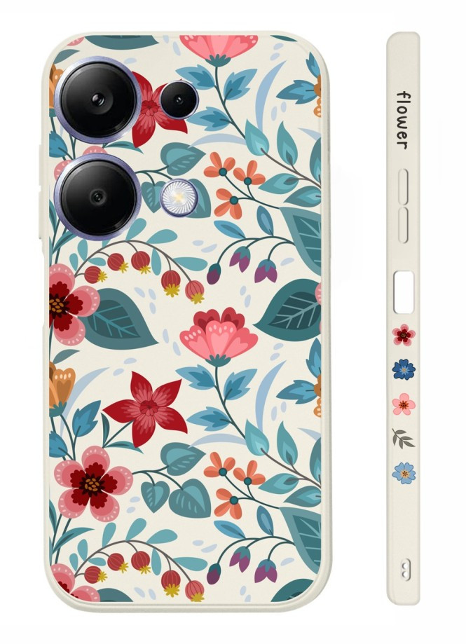 Kryt TopQ Design Xiaomi Redmi Note 13 Pro Podzimní kvítí 123303