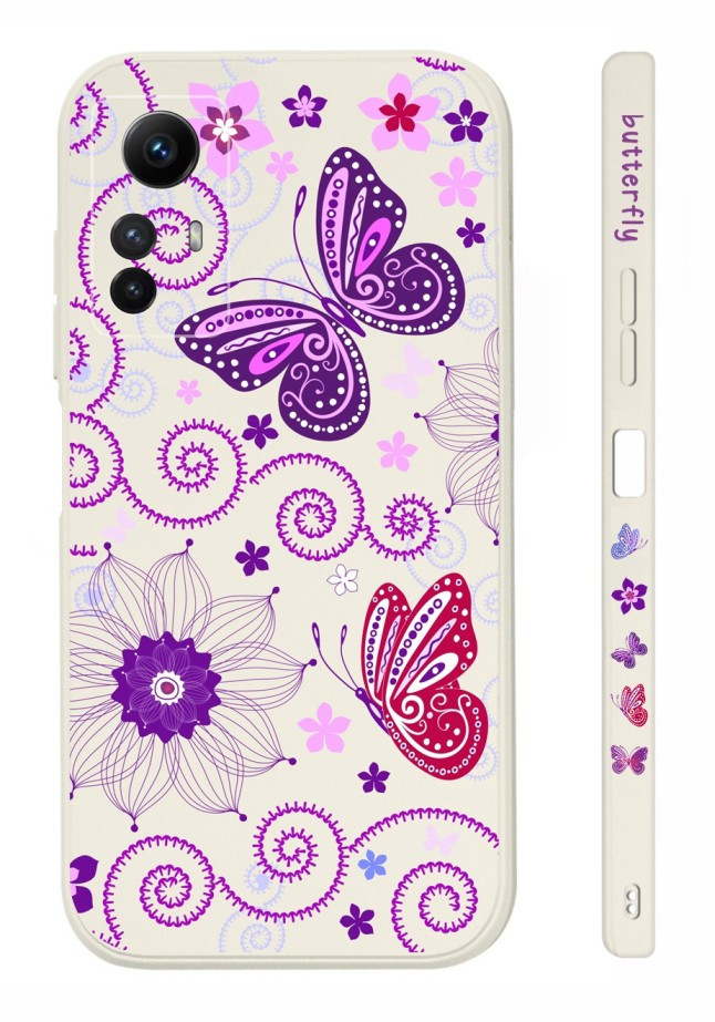 Kryt TopQ Design Xiaomi Redmi Note 12S Fialoví motýlci 123278