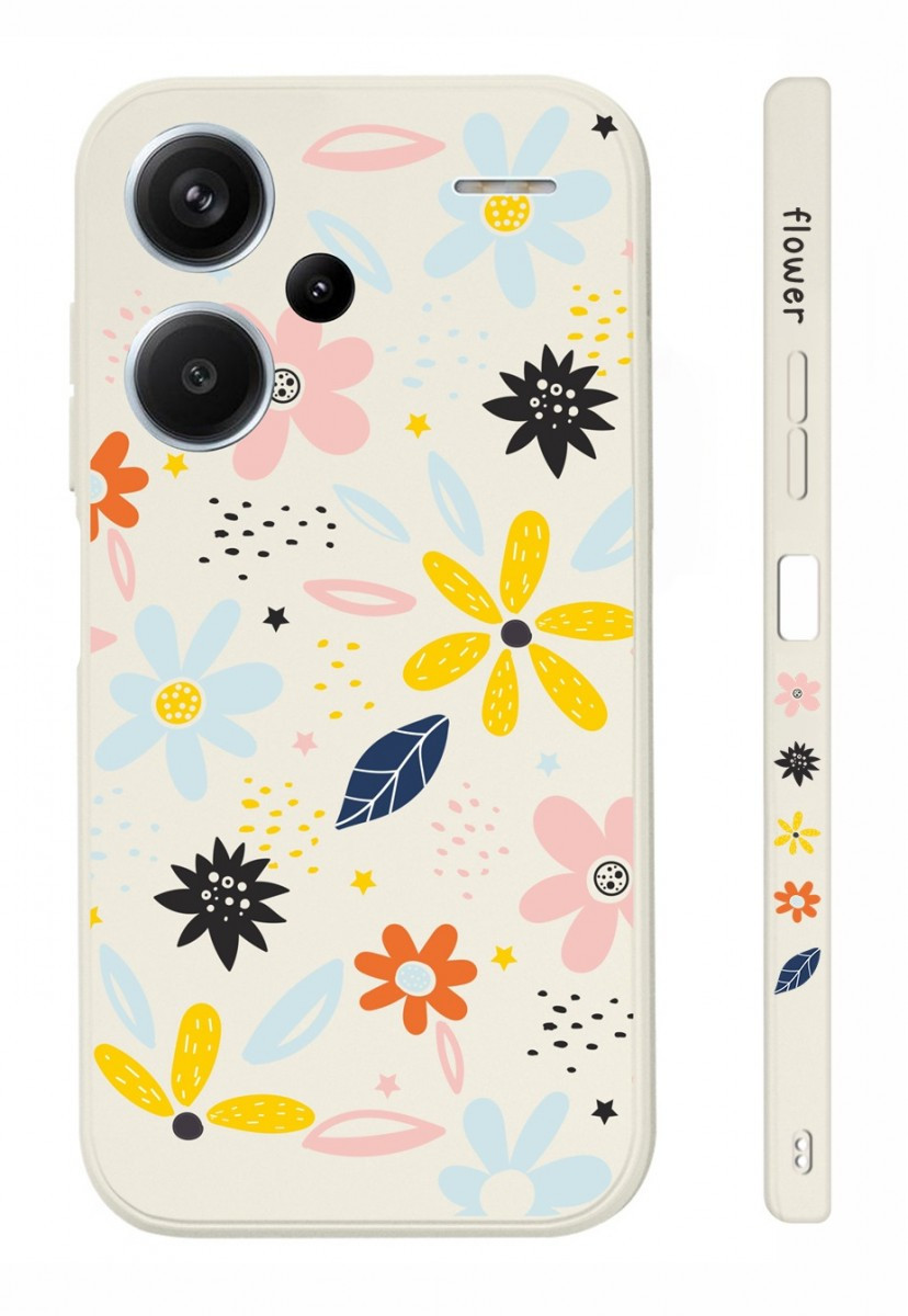 Kryt TopQ Design Xiaomi Redmi Note 13 Pro+ 5G Barevné kvítky 123236