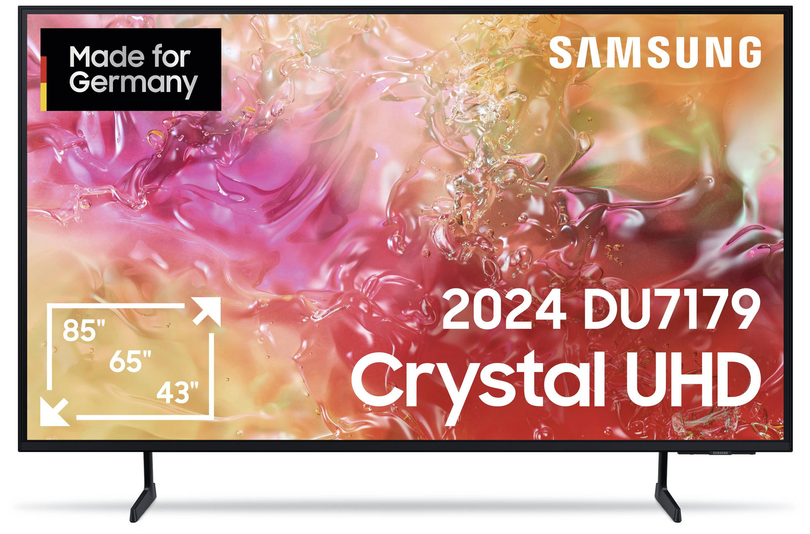 Samsung Crystal UHD 4K DU7179 LED TV 189 cm 75 palec Energetická třída (EEK2021) G (A - G) CI plus , DVB-C, DVB-S2, DVBT2 HD, WLAN, UHD, Smart TV černá