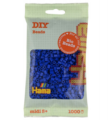 Hama Midi - Bio korálky v sáčku modré - 1000 ks