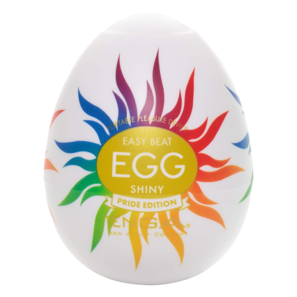 TENGA Egg Shiny Pride - masturbační vajíčko (1ks)