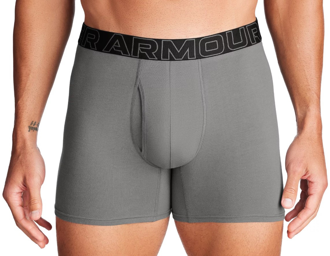 Boxerky Under Armour M UA Perf Cotton 6in-GRN