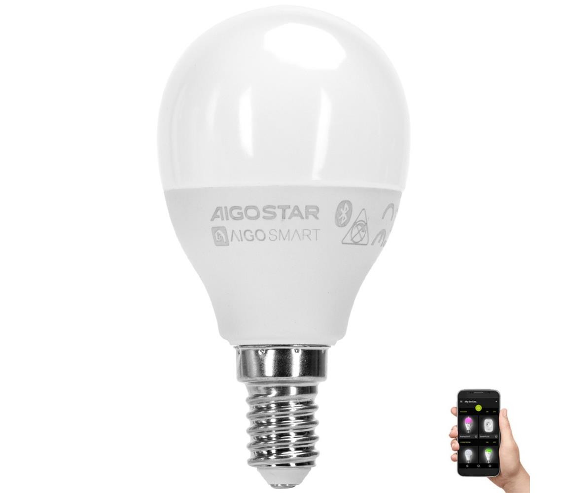 B.V. LED RGBW Žárovka G45 E14/4,9W/230V 2700-6500K -