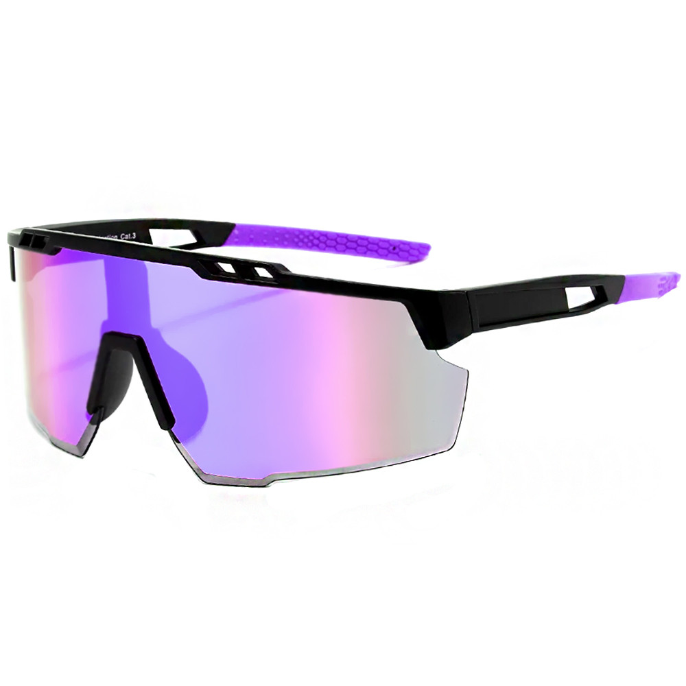 VeyRey sportovní polarizační sluneční brýle Airflow fialová skla
