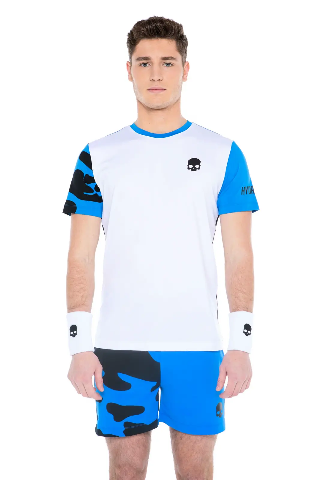 Pánské tričko Hydrogen  Tech Camo Tee White/Blue M