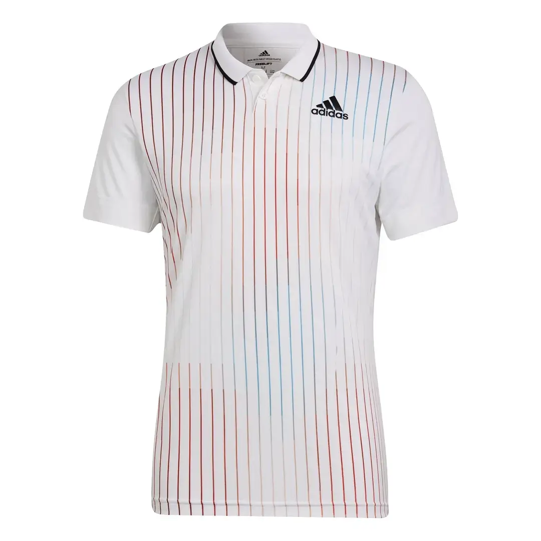 Pánské tričko adidas  Melbourne Freelift Polo White M