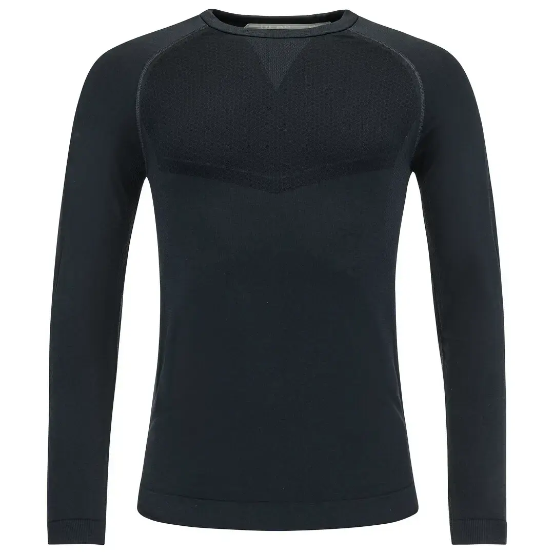 Pánské tričko Head  Flex Seamless LS Men Black XL