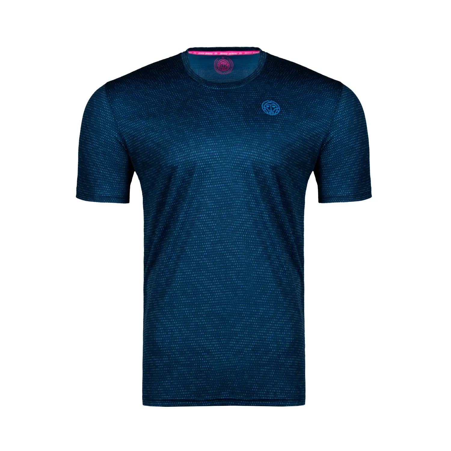 Pánské tričko BIDI BADU  Falou Tech Tee Dark Blue, Petrol M