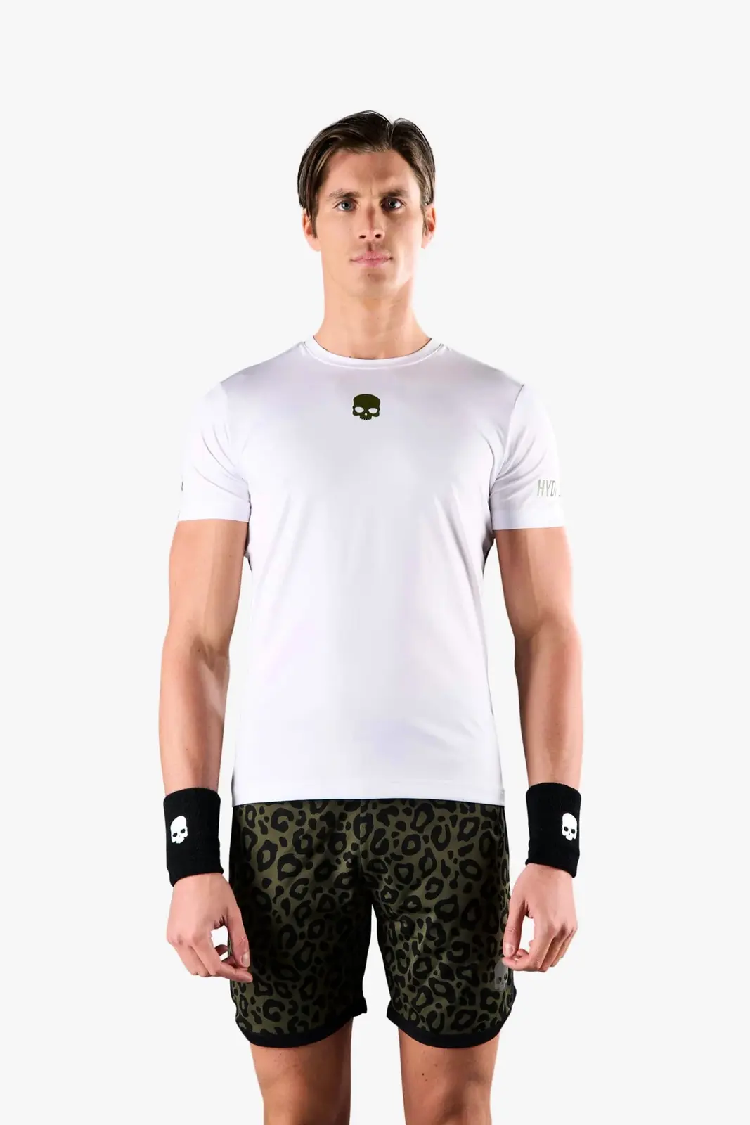 Pánské tričko Hydrogen  Panther Tech Tee White/Military green L