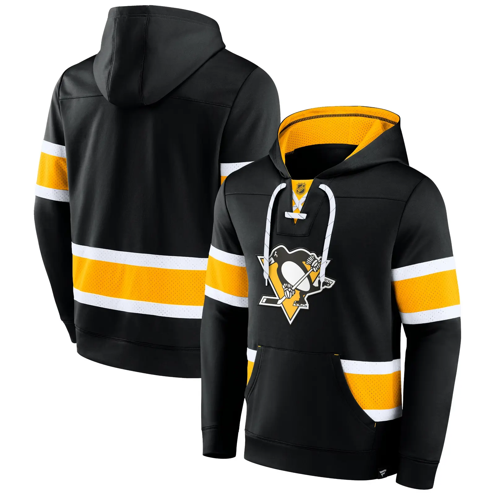 Pánská mikina Fanatics  Mens Iconic NHL Exclusive Pullover Hoodie Pittsburgh Penguins