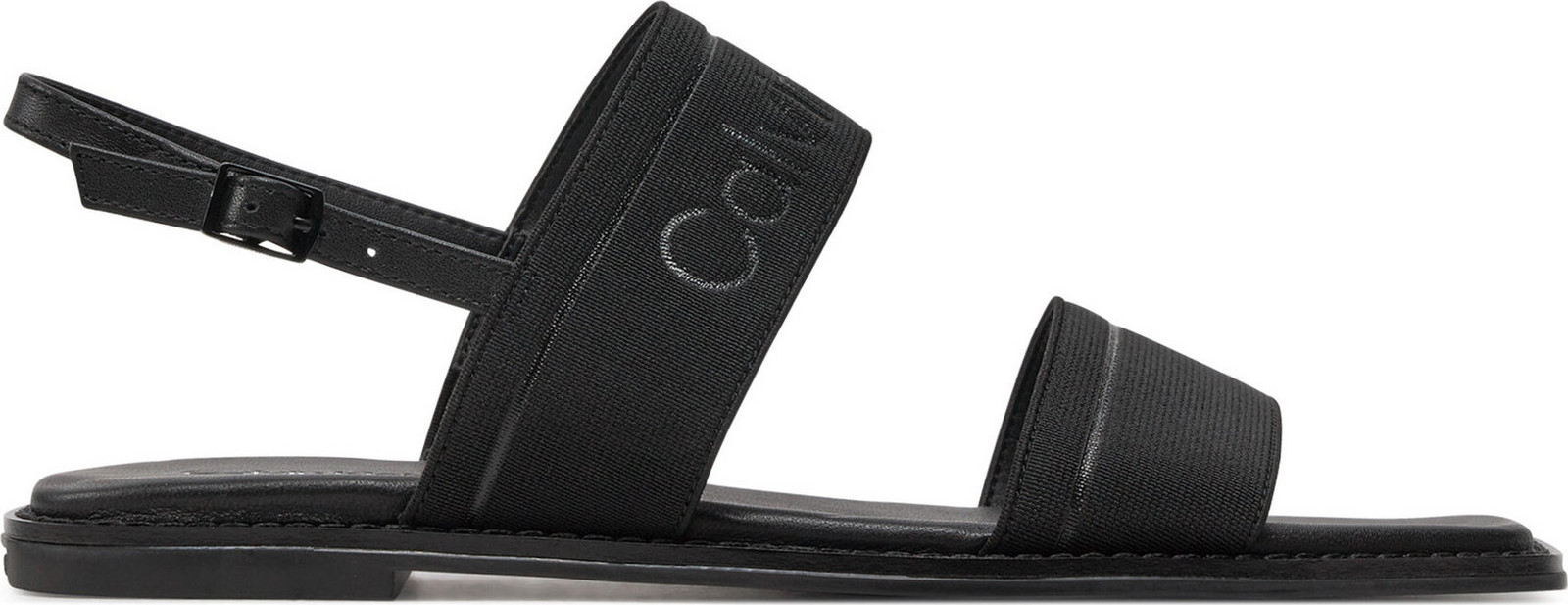 Sandály Calvin Klein Flat Sandal He HW0HW01990 Černá