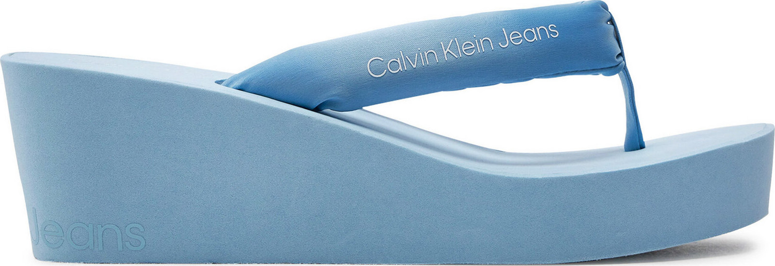 Žabky Calvin Klein Jeans Beach Wedge Sandal Padded Ny YW0YW01397 Modrá