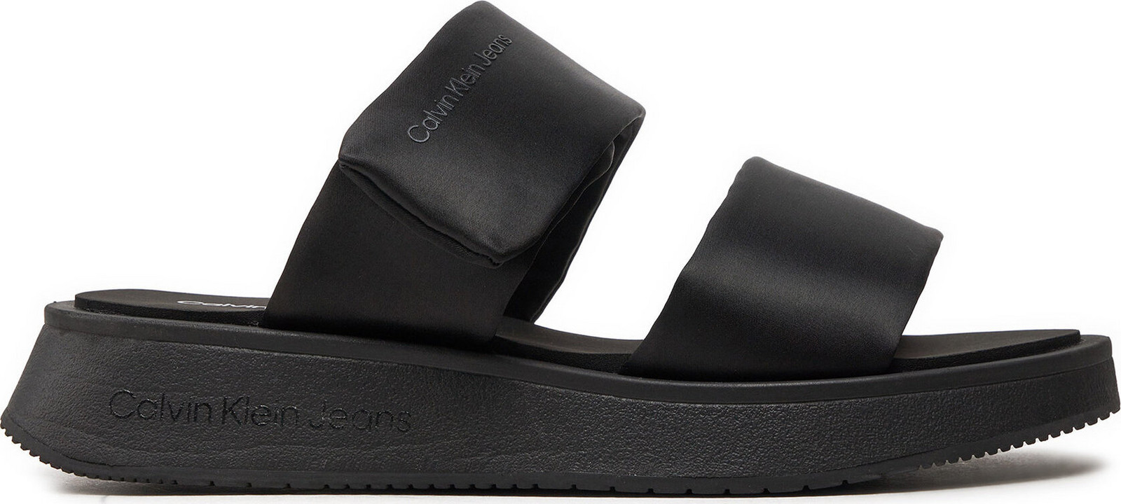 Nazouváky Calvin Klein Jeans Slide Double Strap Sandal Dc YW0YW01355 Černá