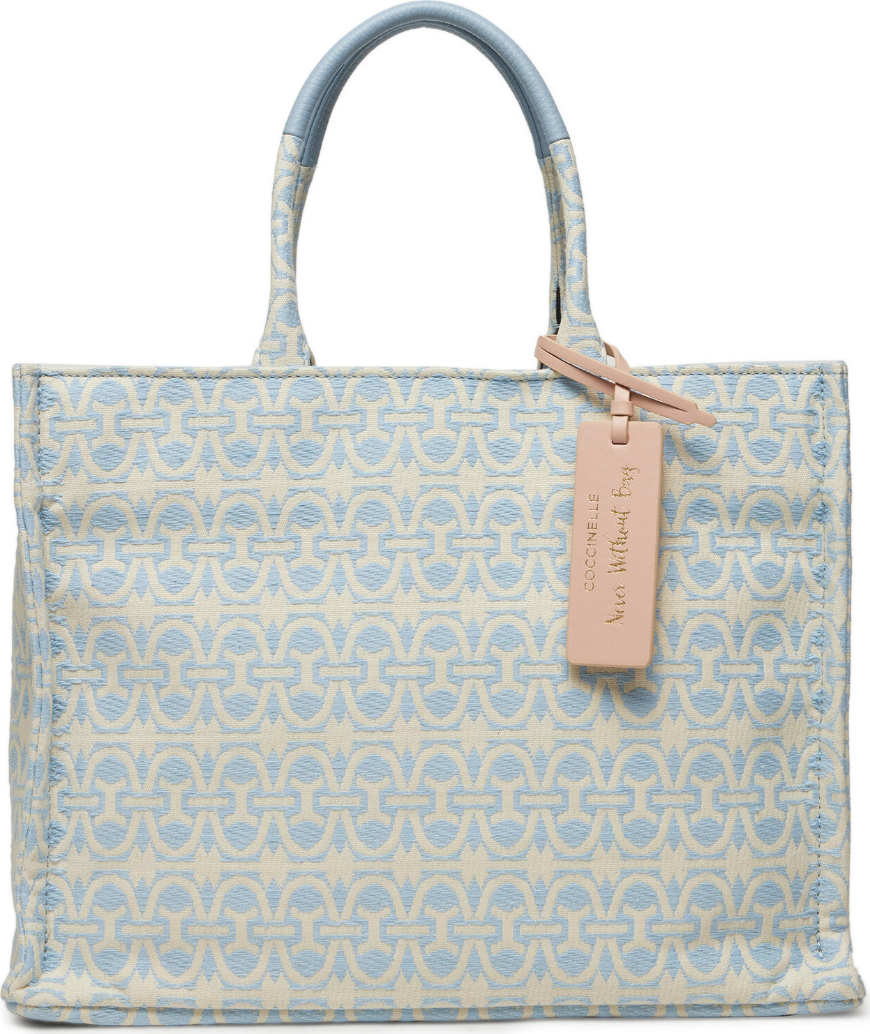 Kabelka Coccinelle Never Without Bag Monogram E1 MBD 18 02 01 Světle modrá