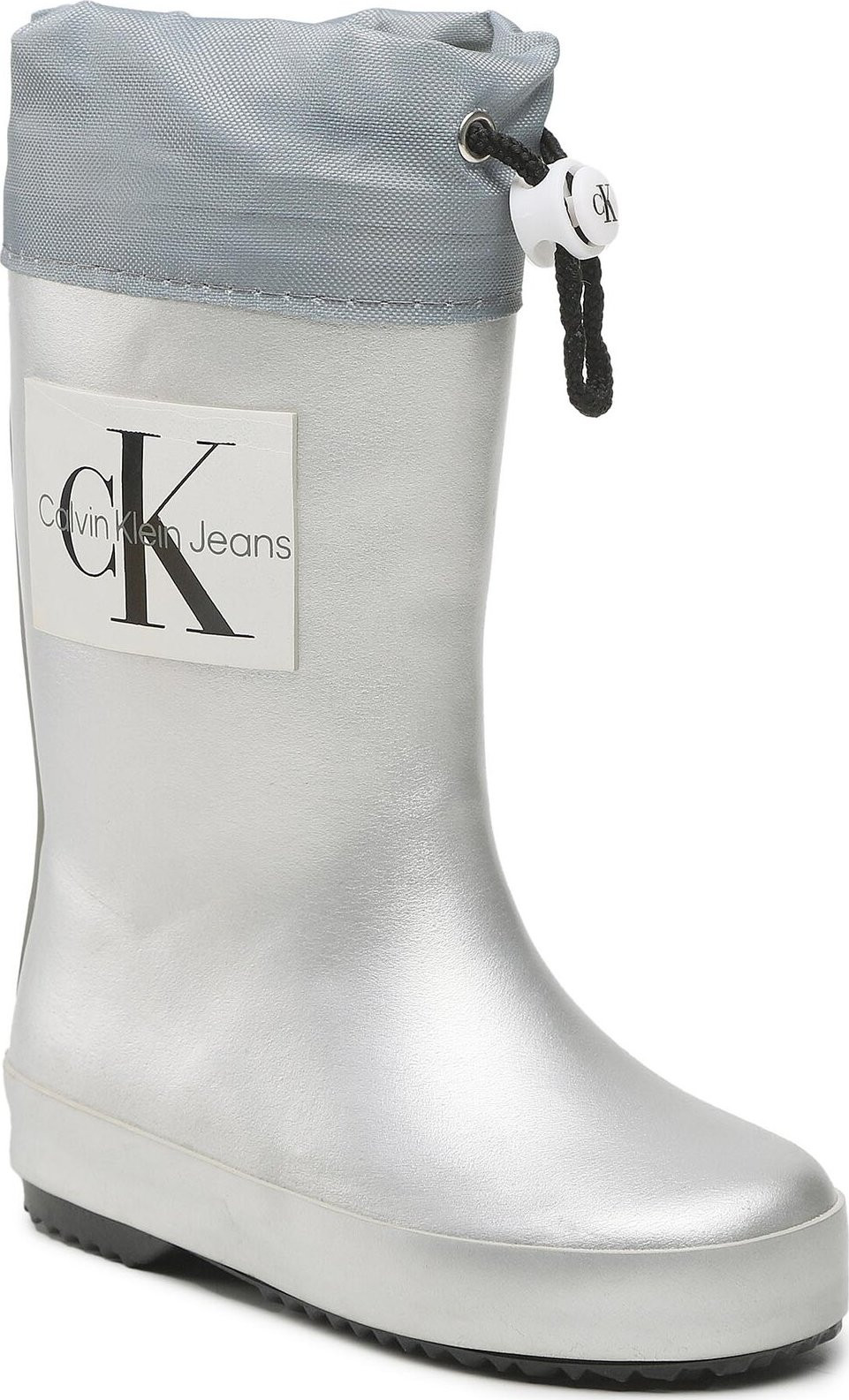 Holínky Calvin Klein Jeans Rain Boot V3X6-80425-0083 M Silver 904