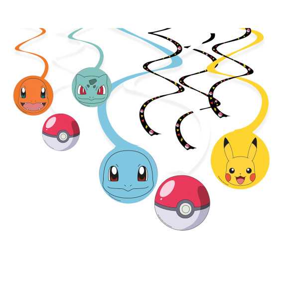 Pokémon závěsné dekorace 6 ks 60 cm, 40 cm