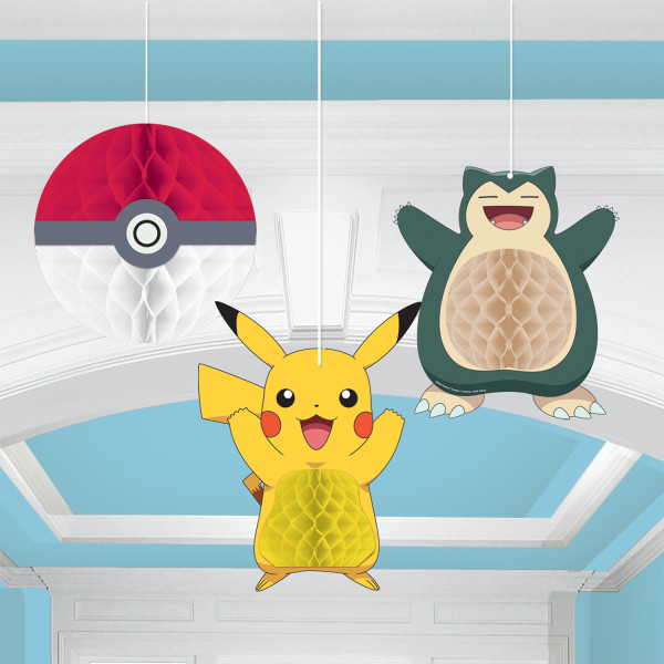 Pokémon závěsné dekorace 3 ks 17 cm