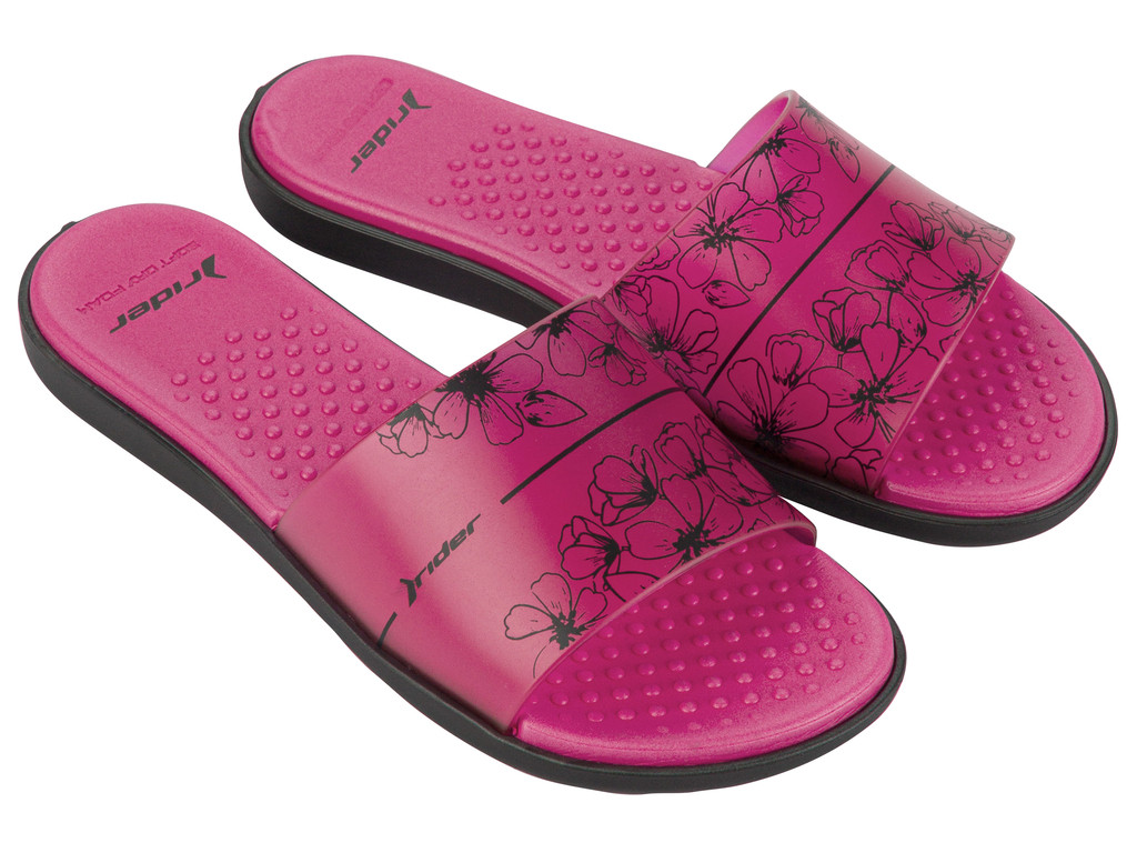 Rider Splash V 83503-AR356 Dámské pantofle černo / růžové 37