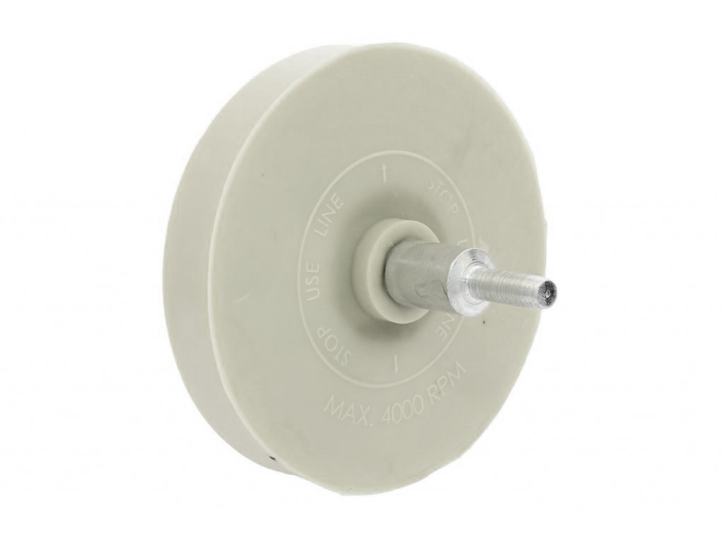 Ferdus Gumový kotouč na odstranění samolepek 86,5 mm do vrtačky, dřík 6mm