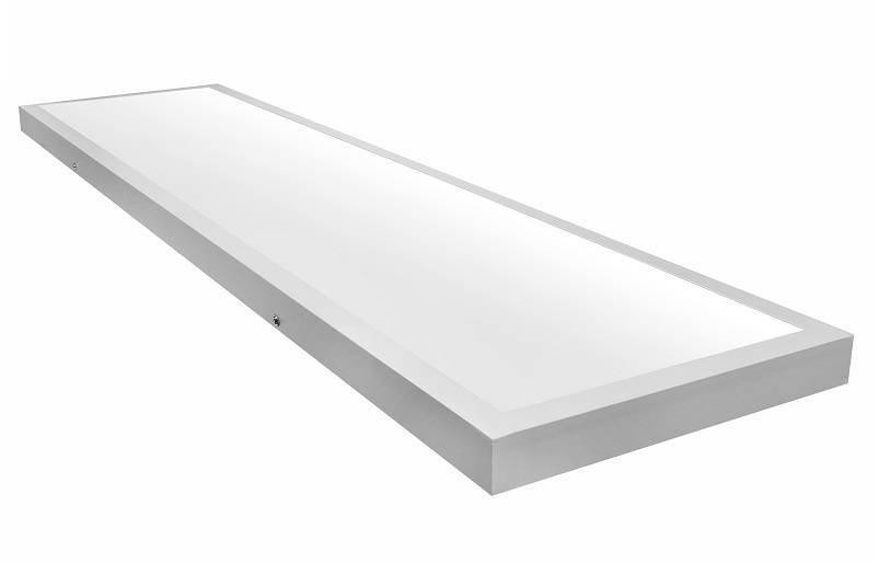 DomenoLED Přisazený stropní LED panel bílý 120cm X 30cm 60W Studená bílá barva