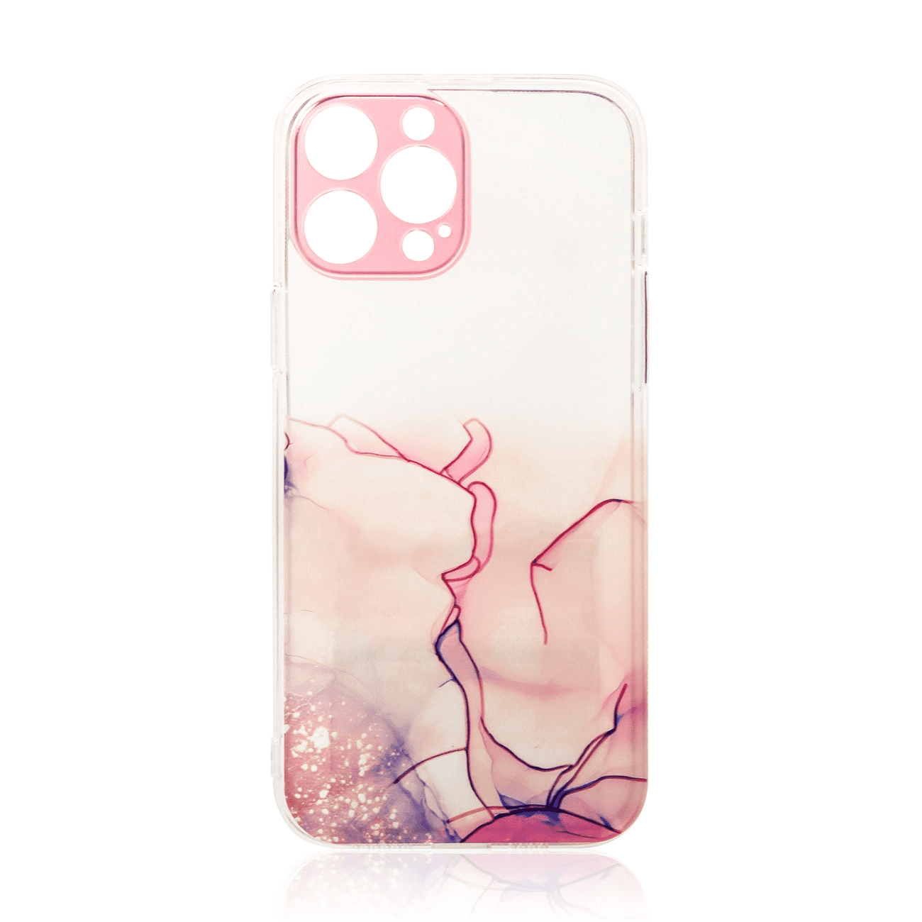 Hurtel Mramorové pouzdro pro iPhone 13 Pro Max gelové pouzdro mramorově růžové