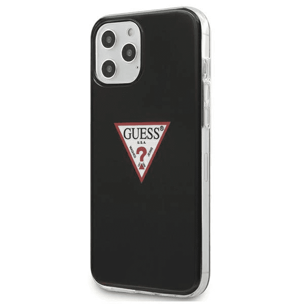 Pouzdro Guess Triangle Collection pro iPhone 12 / iPhone 12 Pro - černé