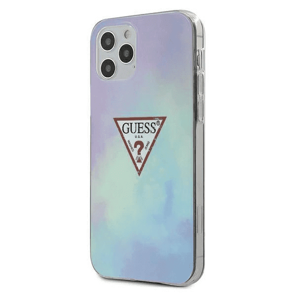Pouzdro Guess Tie & Dye Collection pro iPhone 12 Pro Max - modré