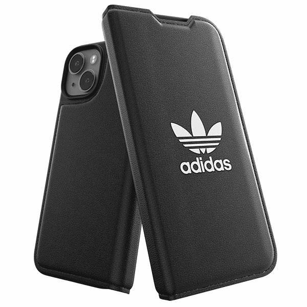 Adidas OR Booklet Case BASIC pro iPhone 14 - černobílý