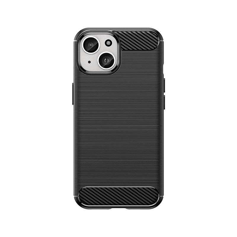 Hurtel Flexibilní karbonové pouzdro s karbonovým vzorem pro iPhone 15 - černé